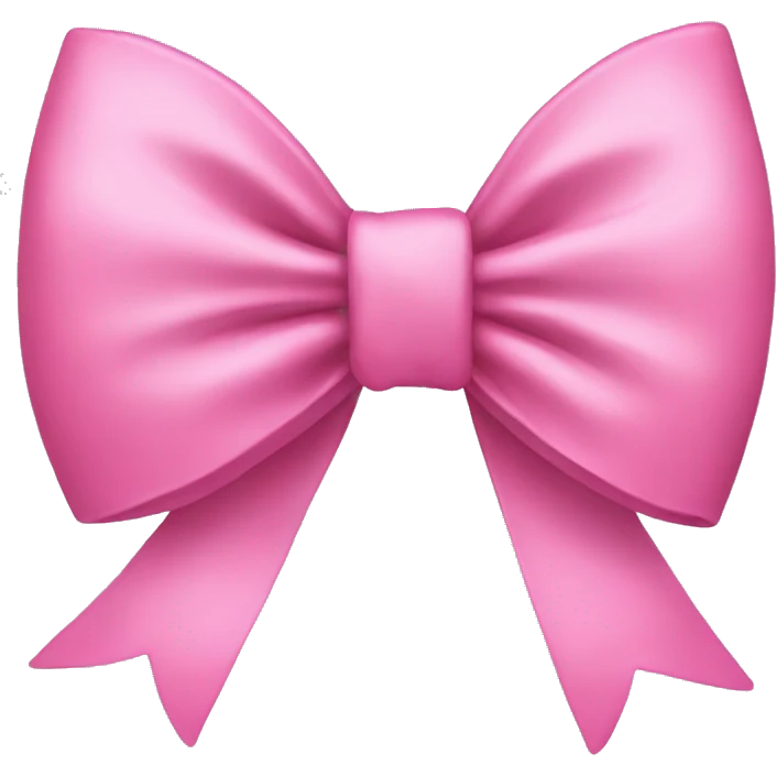 Pink bow emoji