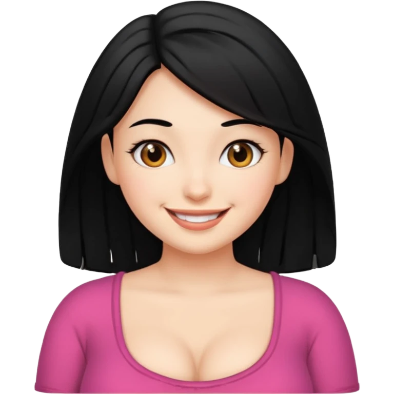 Big tit black hair girl emoji