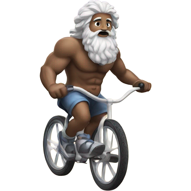 Zeus riding a unicycle  emoji