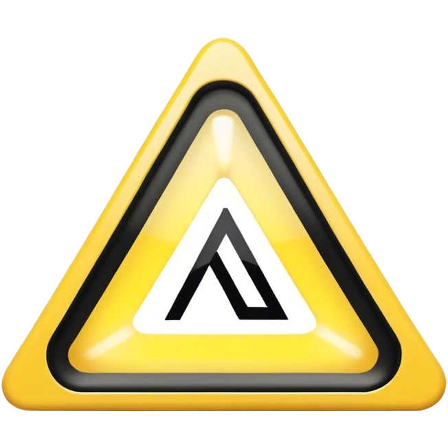 risk factor - yellow triangle, with black asap sign inside  emoji