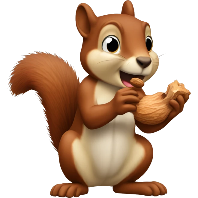 squirrel sucking nut emoji