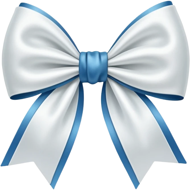 Un noeud blanc emoji