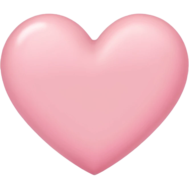 Pink pastel heart emoji