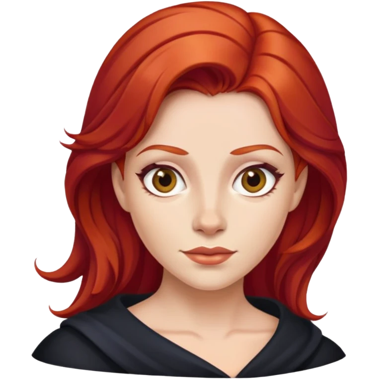regina con capelli rossi emoji