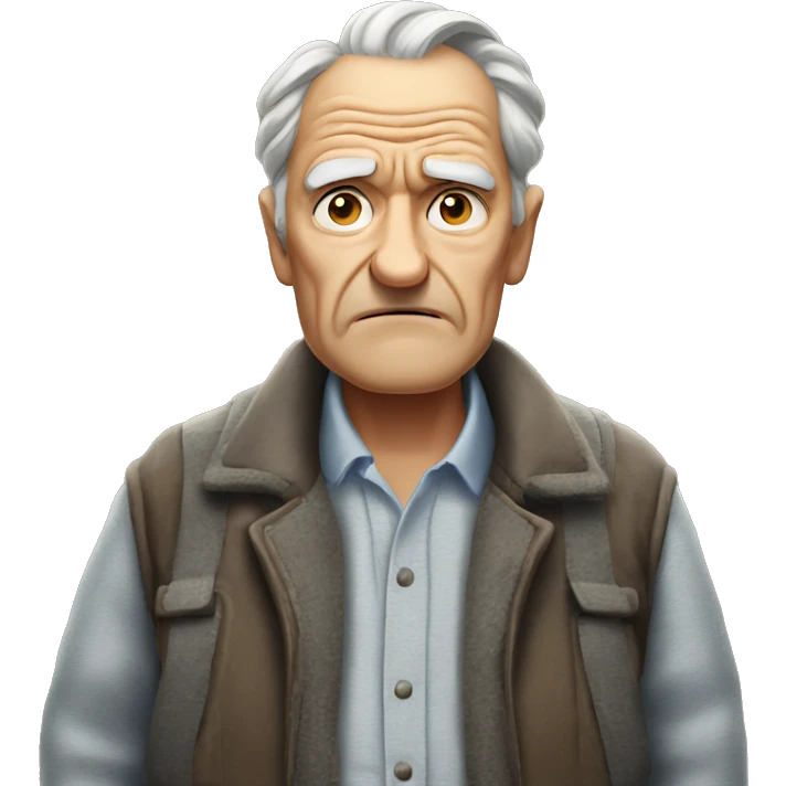 Grumpy old man emoji