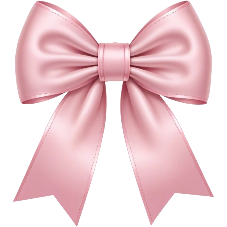 light pink ribbon bow emoji