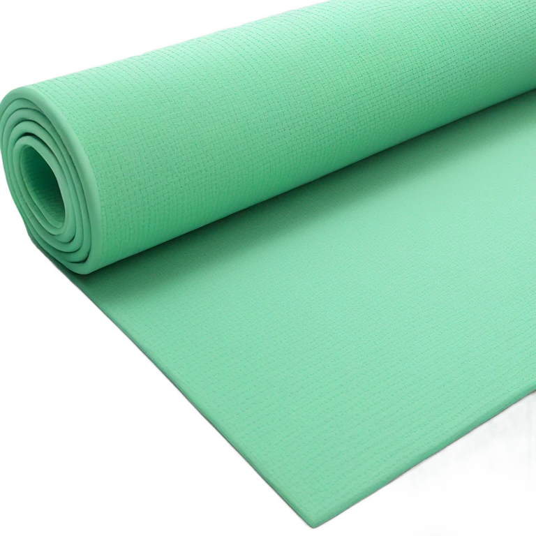 Gym mat for yoga mint green color emoji
