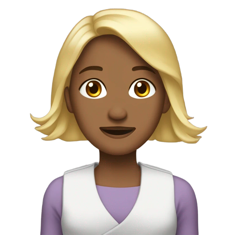 Девушка с ногтями  emoji