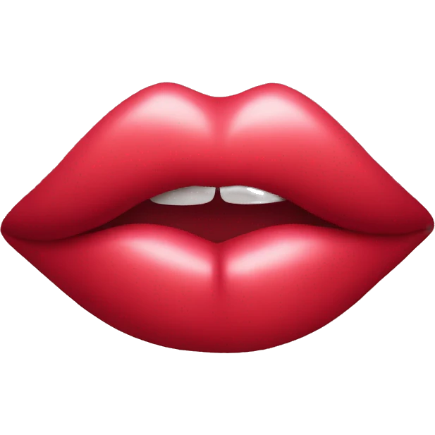 Kiss lips emoji