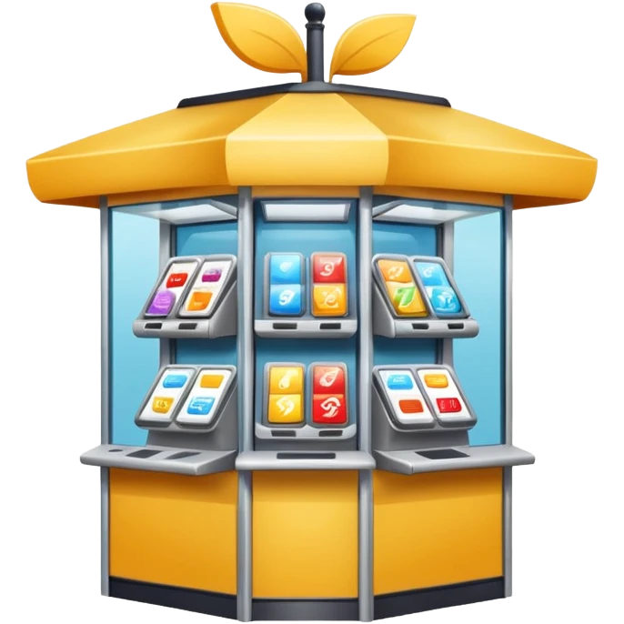 kiosk in a shopping center emoji