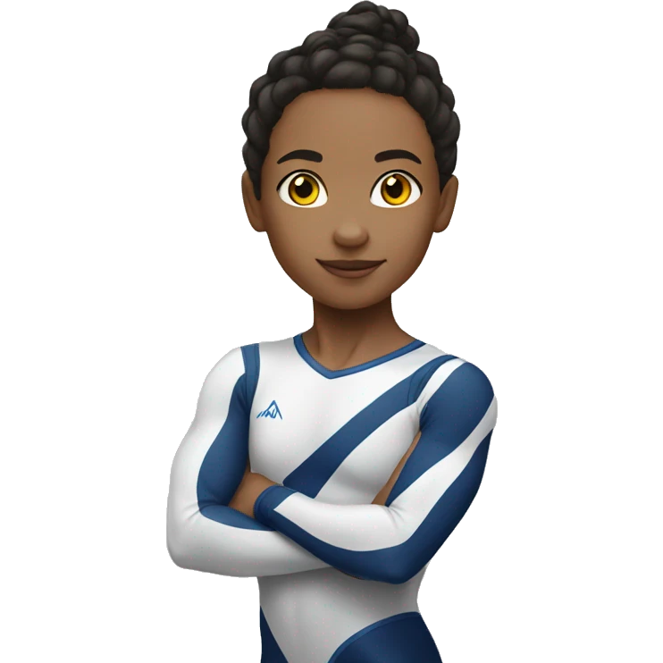 mixed race gymnast emoji