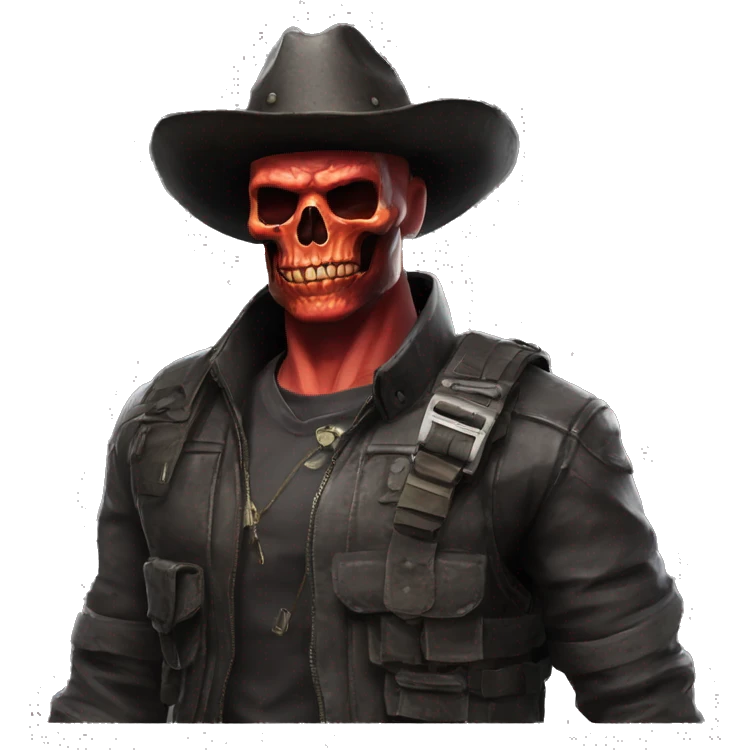 El diablo vestido de pubg mobil emoji