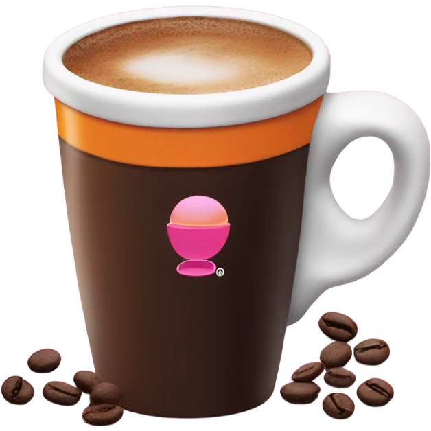Dunkin donut hot coffee emoji