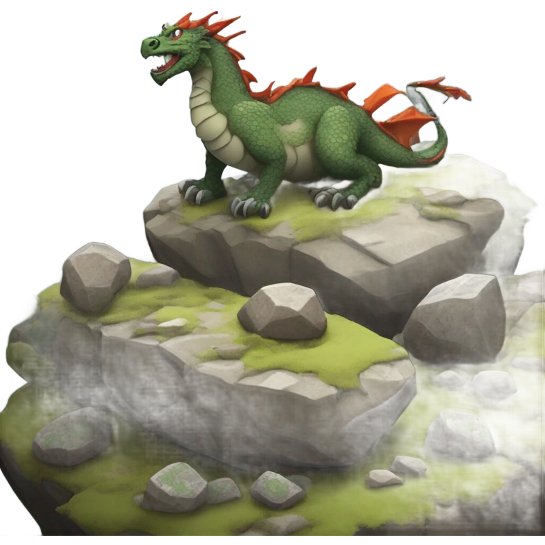 Dragon land stone  emoji