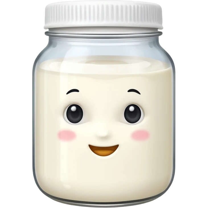 plain yogurt in a jar emoji