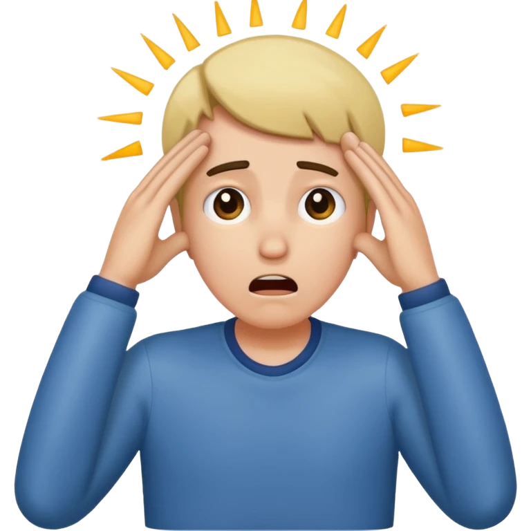 Shocked faint backwards with one hand on forehead emoji