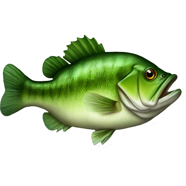 Big green bass emoji