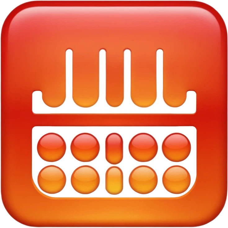 red orange 🔗  emoji