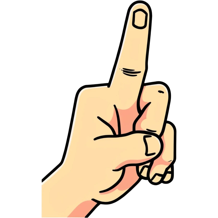 Flipping off  emoji