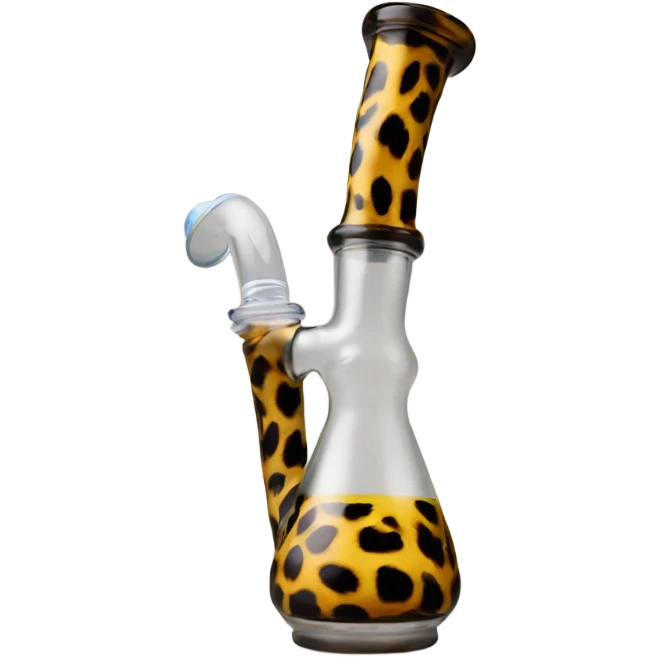Cheetah print bong emoji