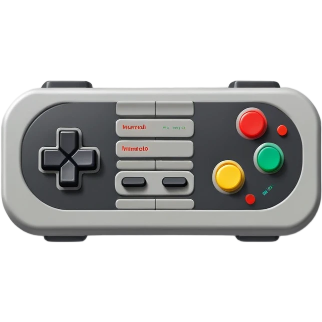 Nintendo Entertainment  System Gamepad emoji