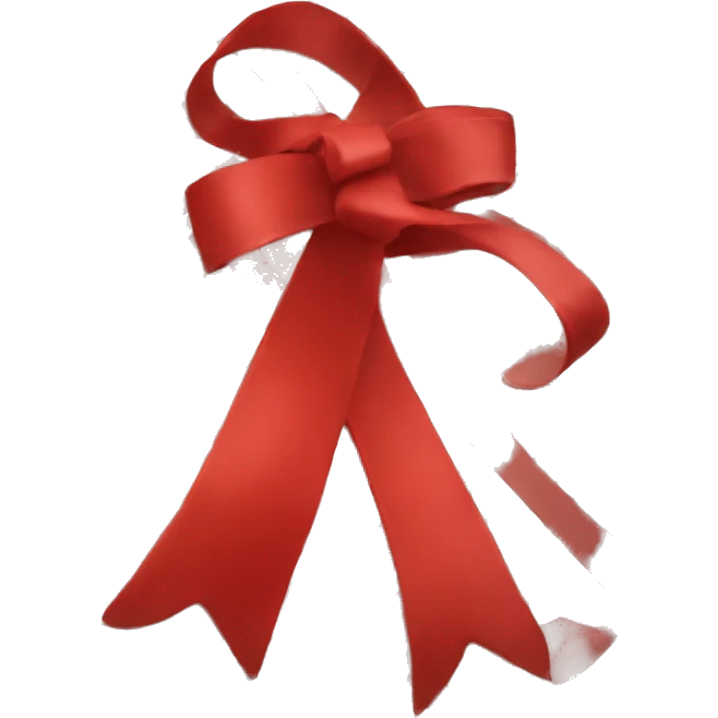 red long ribbon emoji