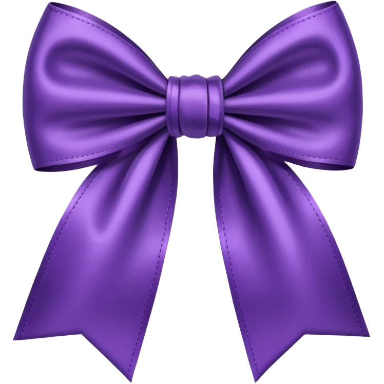 Purple bow emoji