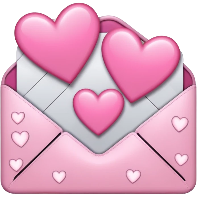 mix light pink dark pink and white girly voicemail emoji