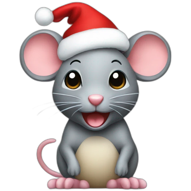christmas mouse emoji