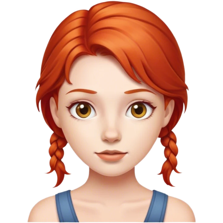 red head girl  emoji