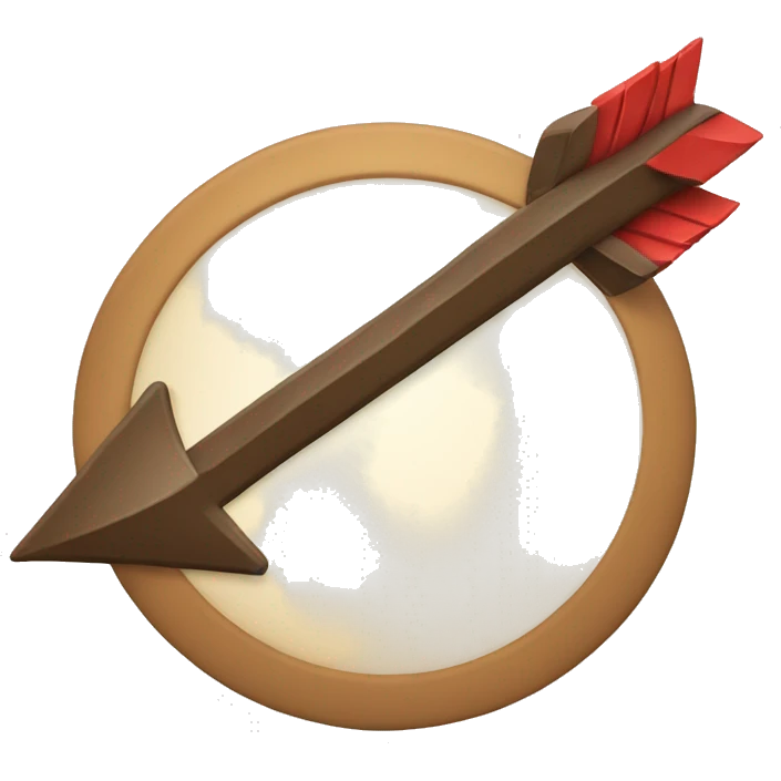 a card with an arrow on it emoji