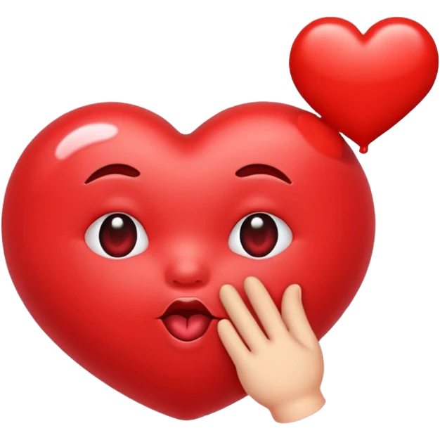 Blowing a kiss emoji emoji