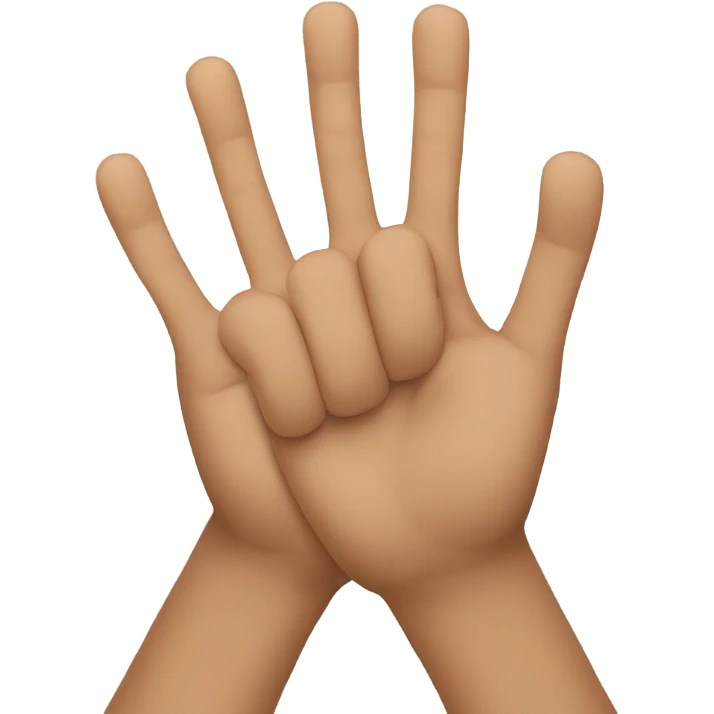3 fingers emoji