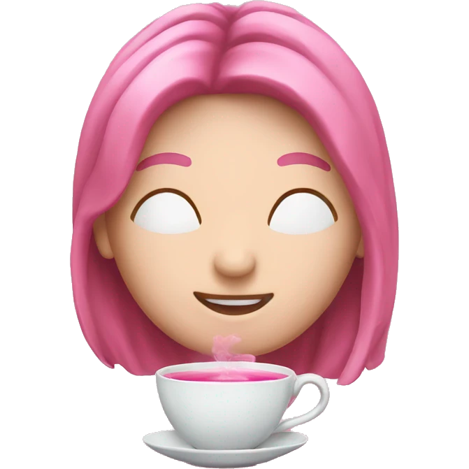 pink tea emoji