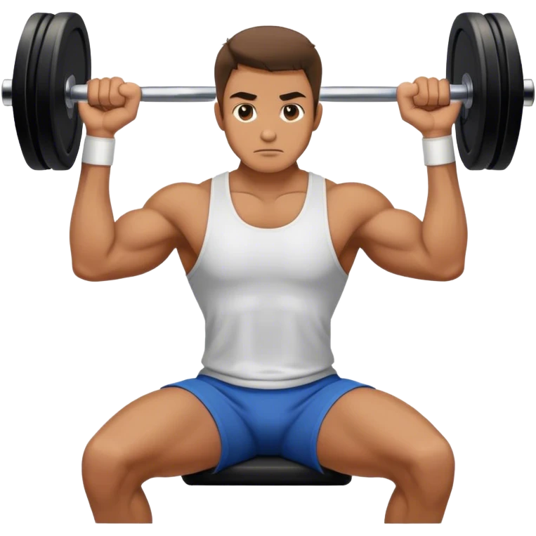 man seated weighted wrist curl emoji