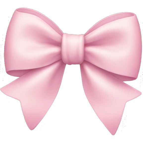 Light pink bow emoji