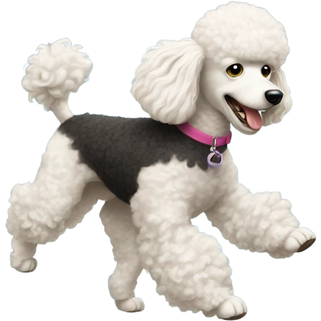  Poodle stealing toy dog emoji