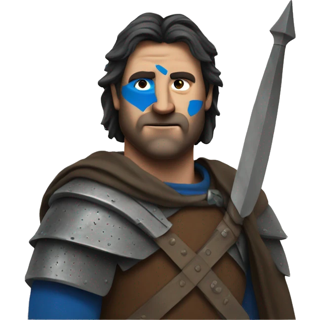 william wallace with face paint emoji
