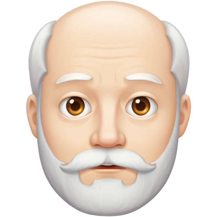 unhealthy  white chin beard emoji