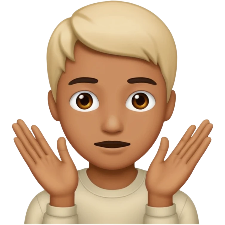 Make a person doing the 67 meme emoji