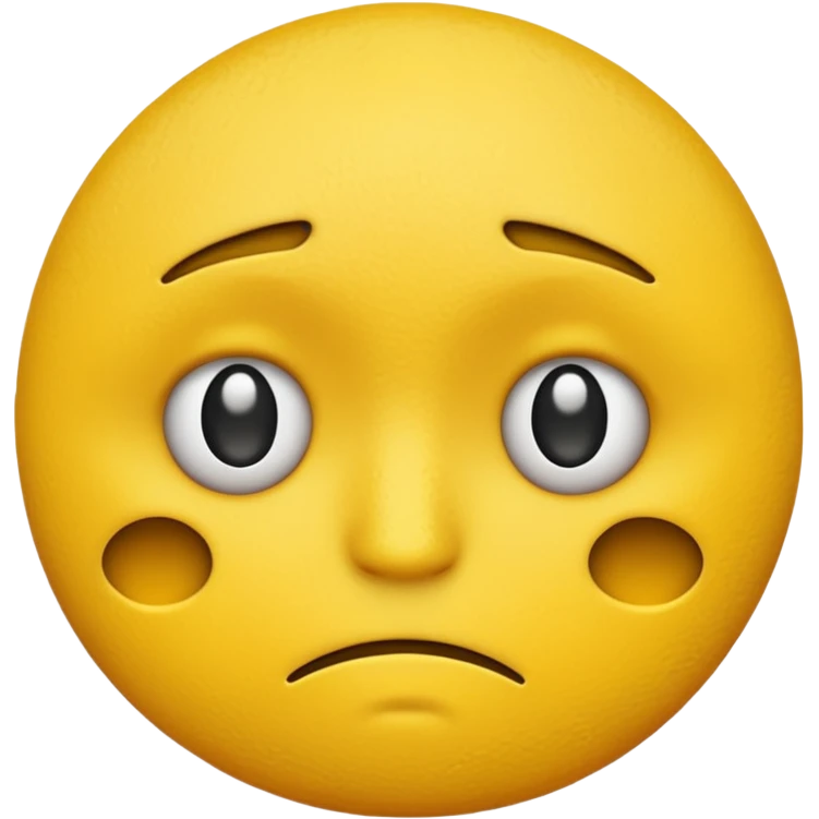 Disappointed yellow emojiDisappointed emoji