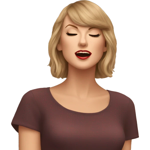 taylor swift singing under a tree during autumn  emoji
