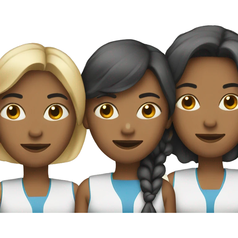 Three women working emoji