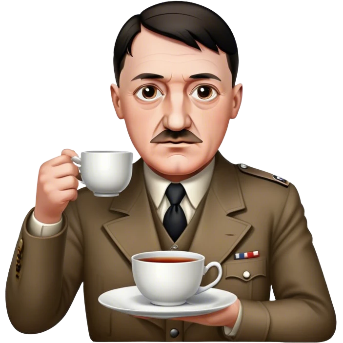 adolf hitler enjoying tea emoji
