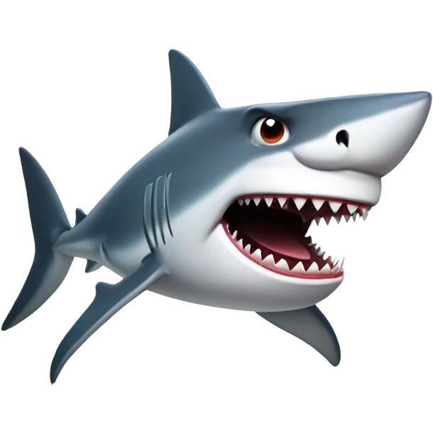 angry shark emoji
