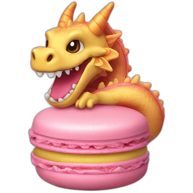 Macaron dragon emoji