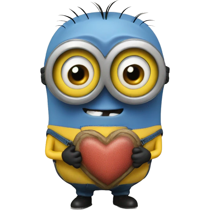 minion with heart emoji