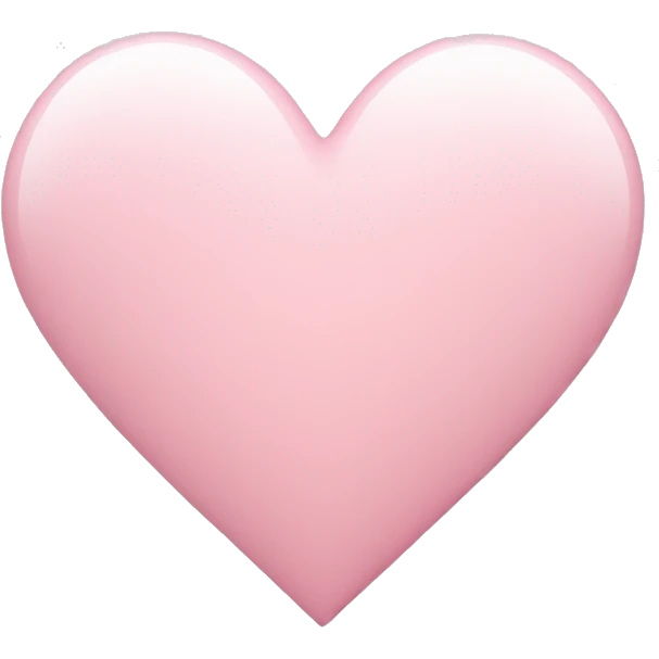 light pink heart  emoji