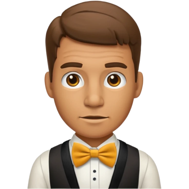 prehistoric man with bowtie emoji