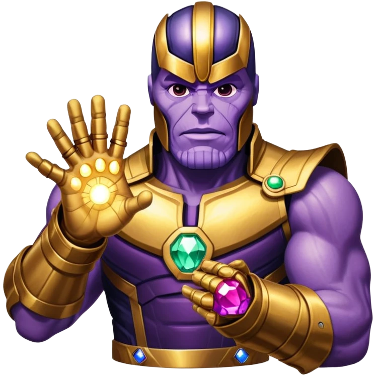 Thanos with Infinity Gauntlet emoji